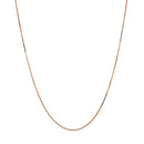 14k Rose Gold Classic Box Chain 0.45mm-2