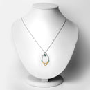 0.15 Carat Genuine Emerald .925 Sterling Silver Pendant-2