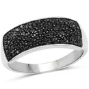 0.43 Carat Genuine Black Diamond .925 Sterling Silver Ring-1