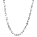 14k White Gold French Cable Link Chain (4.80 mm)-2