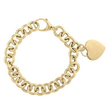 14k Yellow Gold 7 1/2 inch Rolo Link Bracelet (11.40 mm) - 0