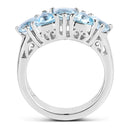 2.50 Carat Genuine Blue Topaz .925 Sterling Silver Ring-2
