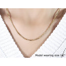 14k Yellow Gold Semi Solid Box Chain 1.6mm-4