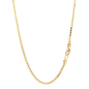 2.0mm 14k Yellow Gold Semi Solid Box Chain-2