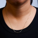 Unisex Solid 14K Yellow Gold 1.5mm Paperclip Chain Necklace - 18 Inches-7