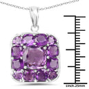 8.20 Carat Genuine Amethyst .925 Sterling Silver Pendant-3