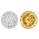 10K Yellow Gold Round Cut Diamond Earrings (1.5 cttw, H-I Color, I2-I3 Clarity)-3