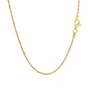 10k Yellow Gold Solid Diamond Cut Rope Chain 1.4mm-3