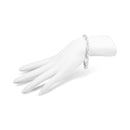 14K White Gold 2.0 Cttw Princess Cut Invisible Set Diamond Rectangular Link Bracelet (I-J Color, I1-I2 Clarity) - 7.25"-5