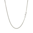 10k White Gold Gourmette Chain 1.5mm-3