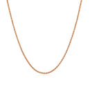 14k Rose Gold Adjustable Popcorn Chain 1.3mm-2