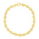14k Yellow Gold High Polish Mariner Link Bracelet (5.4mm)-2