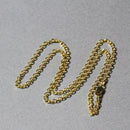 2.3mm 14k Yellow Gold Diamond Cut Cable Link Chain-5