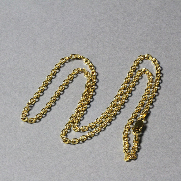 2.3mm 14k Yellow Gold Diamond Cut Cable Link Chain