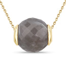 16.79 Carat Genuine Grey Moonstone .925 Sterling Silver Pendant-2