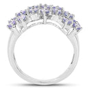 1.53 Carat Genuine Tanzanite .925 Sterling Silver Ring-2