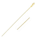 14k Yellow Gold Classic Box Chain 0.45mm-1