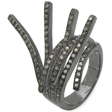 1.53 Carat Genuine TLB Diamond .925 Sterling Silver Ring - 0
