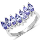 1.68 Carat Genuine Tanzanite .925 Sterling Silver Ring-1