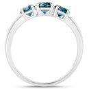 1.03 Carat Genuine Blue Diamond 14K White Gold Ring-2