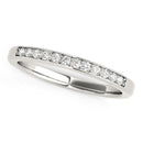 14k White Gold Diamond Wedding Band (1/8 cttw)-1