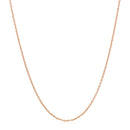 14k Rose Gold Oval Cable Link Chain 0.97mm-2