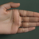 10k Yellow Gold Oval Cable Link Chain (0.97 mm)-5
