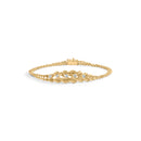 10K Yellow Gold 1/4 Cttw Round-Cut Diamond Basket Weave Rope Chain Style 7" Bracelet (H-I Color, I1-I2 Clarity)-1