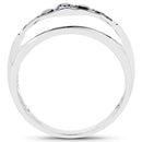 0.50 Carat Genuine Black Diamond .925 Sterling Silver Ring-2