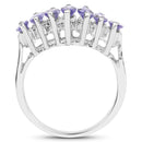 1.68 Carat Genuine Tanzanite .925 Sterling Silver Ring-2