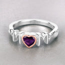 0.43 Carat Genuine Amethyst .925 Sterling Silver Ring-4