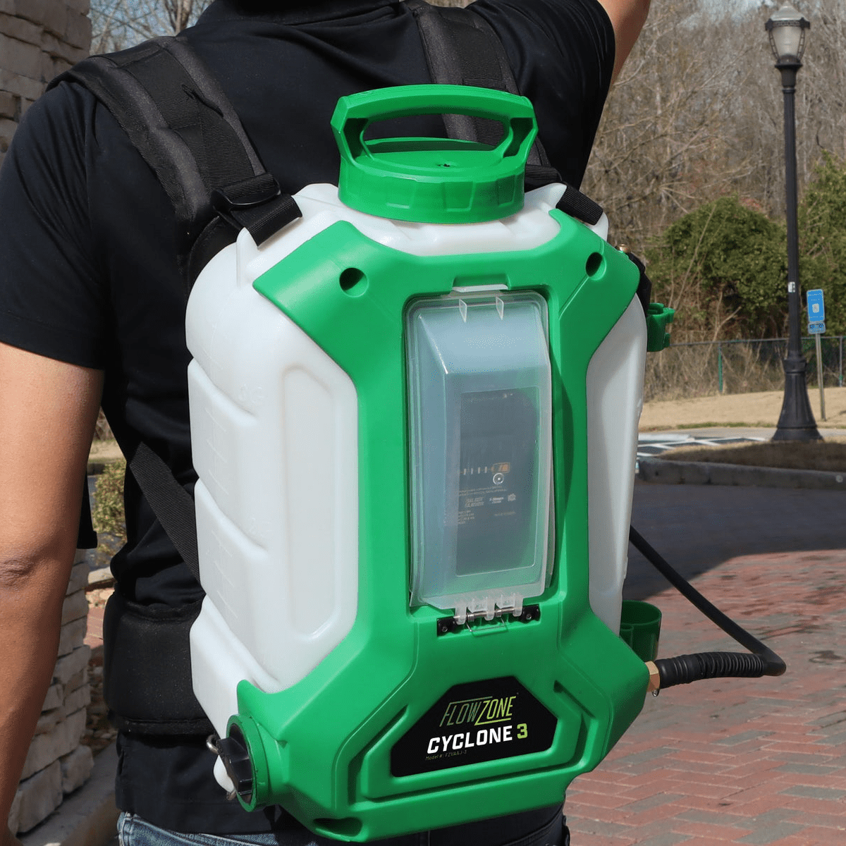 FlowZone Backpack Sprayer - Cyclone 3 Battery Operated