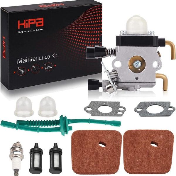 Hipa C1Q-S63 Carburetor Kit for Stihl FS55R FS 55R 55RC FS75 FS80 FS85 FS80R FS85R FC85 KM85 KM85R String Trimmer Brushcutter # 4137-120-0606