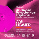 9ft Market Patio Umbrella 8 Rib Replacement Canopy Fuchsia-2