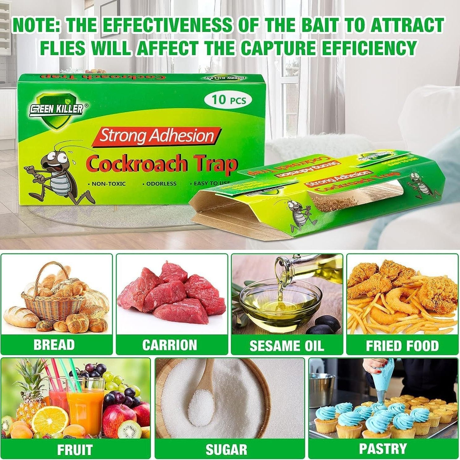 Home Pest Sticky Traps Cockroaches Roach Killer - 0