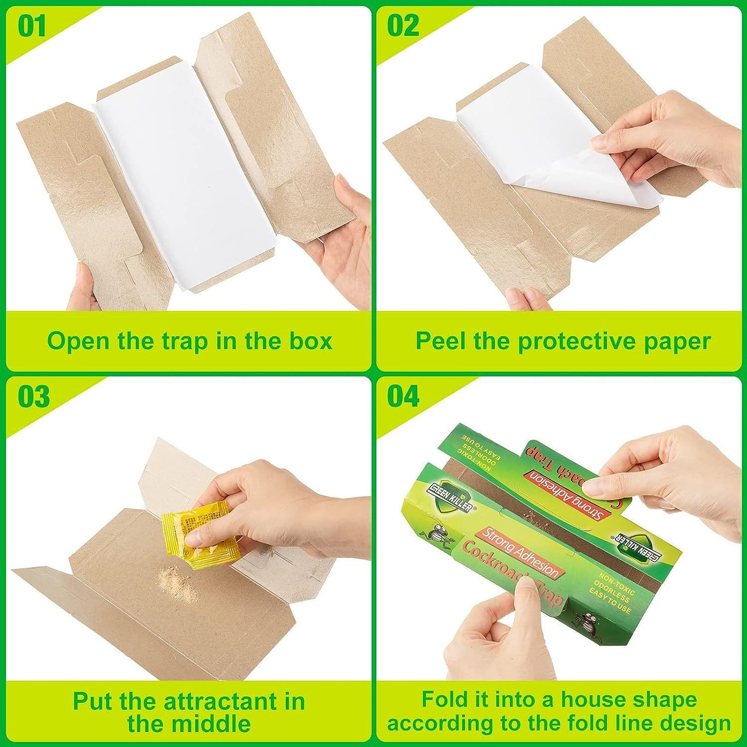 Home Pest Sticky Traps Cockroaches Roach Killer