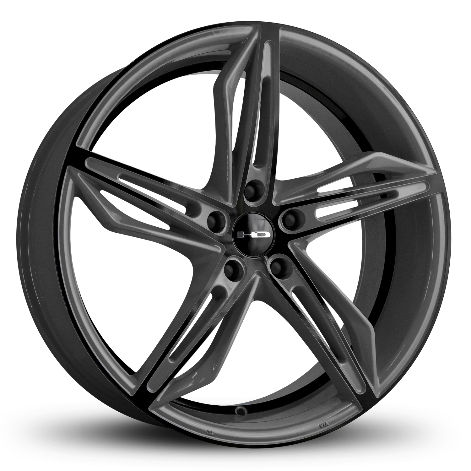 HD Wheels Fly Cutter | Grey with Black Face | Antego Tire & Wheel