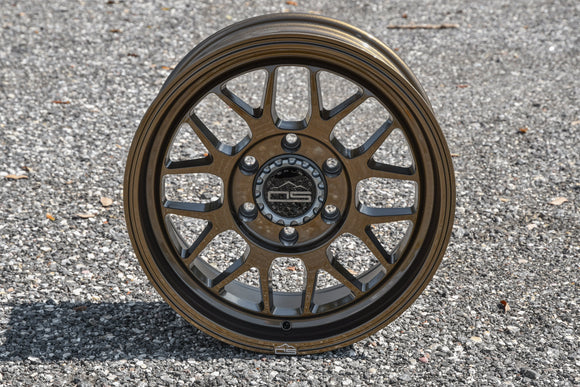 Overland Sector Hyperdrive Flow Formed 17x8.5 +25 6x139.7 106.1mm All Gloss Bronze
