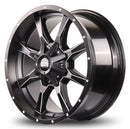 20x9 Mudder Trucker MT513 Breakover Black Milled 8x180 ET18 Wheel Rim-10