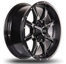 17x9 Mudder Trucker MT513 Black Milled 5x127 5x5 5x139.7 5x5.5 ET-12 Wheel-3