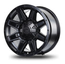 17x8.5 Mudder Trucker MT404 Deviant Black 6x135 6x139.7 6x5.5 ET18 Wheel-3
