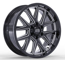 18x9 Mudder Trucker MT704 Asphalt Black Milled 5x127 5x5 ET12 Wheel Rim-1