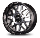 20x9 Mudder Trucker MT859 Mutiny Black Machined 5x127 5x5 ET0 Wheel Rim-4