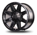 18x9 Mudder Trucker MT404 Deviant Black 5x127 5x5 5x135 ET12 Wheel Rim-3