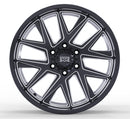 18x9 Mudder Trucker MT704 Asphalt Black Milled 5x127 5x5 ET12 Wheel Rim-3