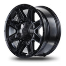 17x8.5 Mudder Trucker MT404 Deviant Black 5x127 5x5 5x139.7 5x5.5 -6 Wheel-5
