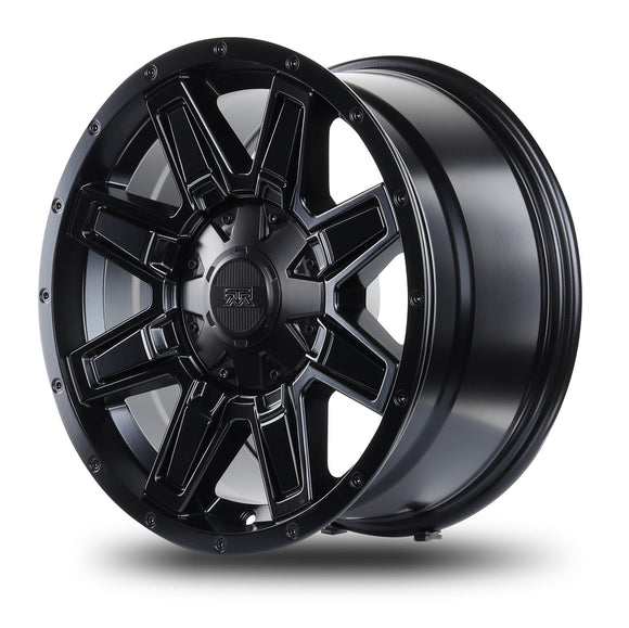 17x8.5 Mudder Trucker MT404 Deviant Black 5x127 5x5 5x139.7 5x5.5 -6 Wheel