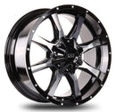 20x9 Mudder Trucker MT513 Breakover Black Machined 8x165 ET18 Wheel Rim-1
