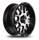 20x9 Mudder Trucker MT859 Mutiny Black Machined 5x127 5x5 ET0 Wheel Rim-11
