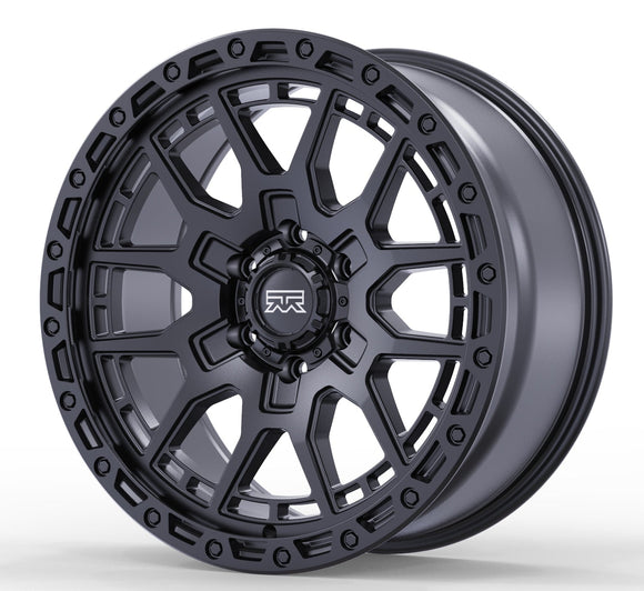 17x9 Mudder Trucker MT678 Resolve Matte Black 6x135 ET12 Wheel Rim